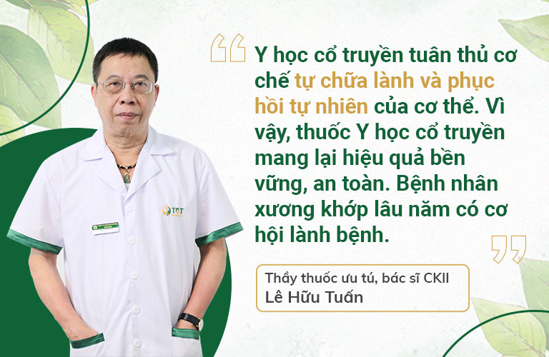 Bác sĩ Lê Hữu Tuấn tư vấn cơ chế hỗ trợ trị bệnh viêm khớp tay theo Y học cổ truyền