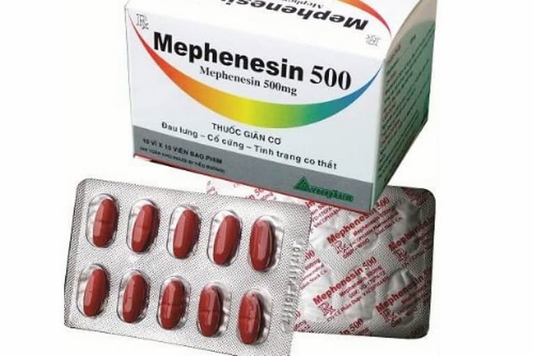 Mephenesin giúp giảm căng cứng cơ bắp và đau nhức xương khớp